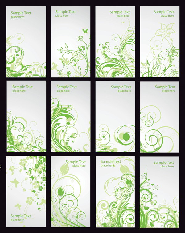 free vector Pattern card template vector fashion